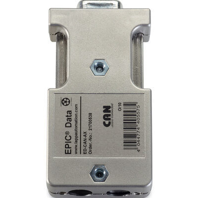 Connector for CAN, CANbus and DeviceNet, cable 180° direct