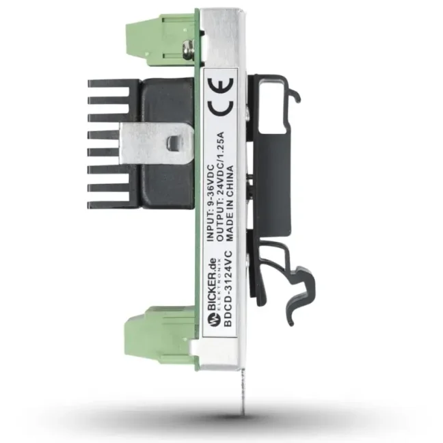 Convertidor de tensión DC/DC Bicker de 30 W (9–36 VDC → 5 / 12 / 24 VDC)