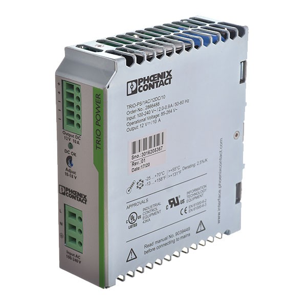Fuente de alimentación TRIO 1 fase 12VDC, 10A, 120W