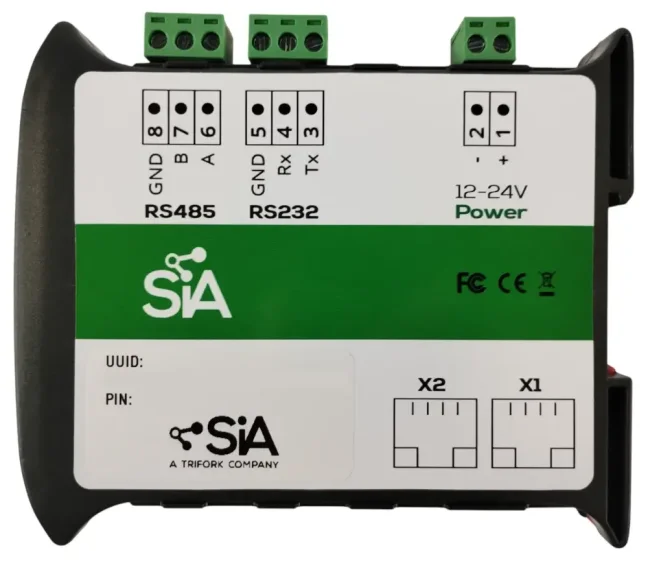 Sbírá data z PLC, ukládá do databáze a převádí na MQTT i OPC UA - SIA Connect HW