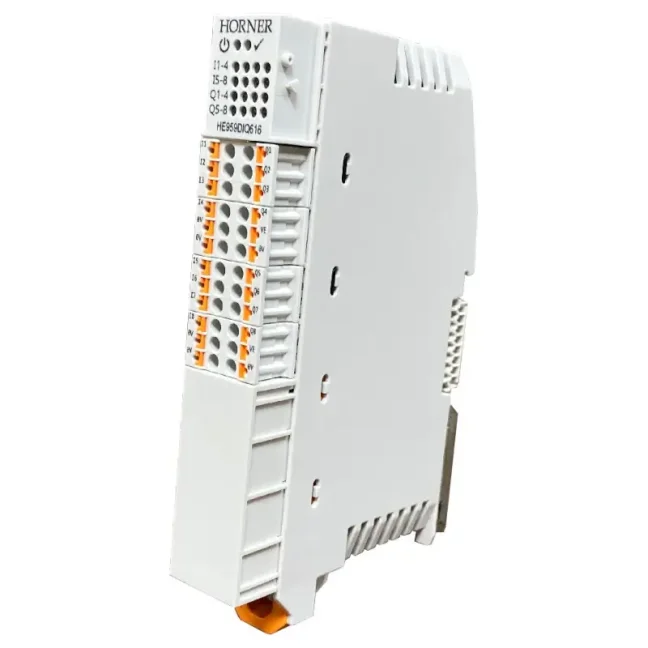 OCS-I/O – modulární CsCAN I/O systém pro PLC automaty HORNER - Provedení: Základní modul + 2× flex DI/AI (12bit), 2× DO, 1× univ. AI (16bit), 1× AO