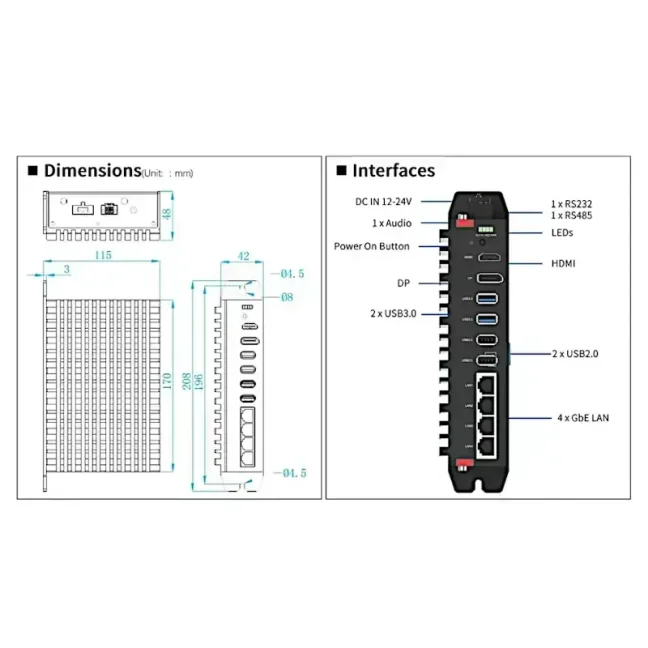 APC-5712 průmyslový počítač ESTONE - Estone: Online konfigurátor