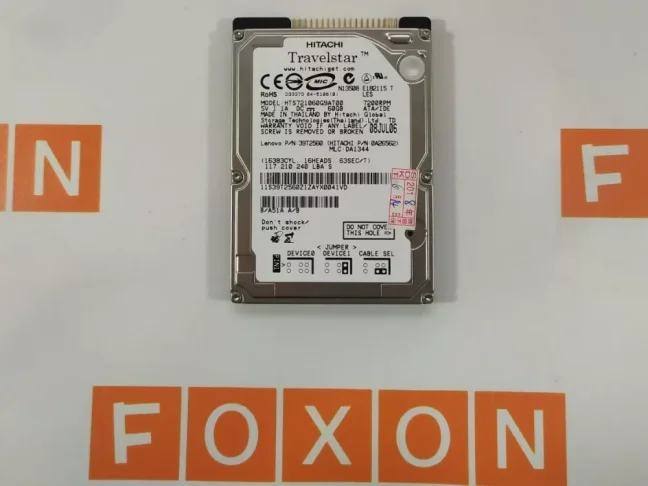 HDD Laptop Hard Drive 2.5 IDE/ATA 60GB 7200RPM (HTS721060G9AT00)