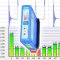 PROFIBUS repeater ComBricks s osciloskopem a regulací zakončení pro 1 PROFIBUS segment