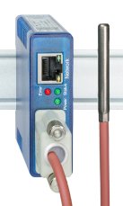 Ethernet teploměr 1x Pt100 / Pt1000, čidlo přes konektor, Modbus TCP, REST, MQTT, OPC UA