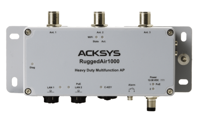 ACKSYS RuggedAir1000 – průmyslový WiFi 5 Access Point a klient IP66