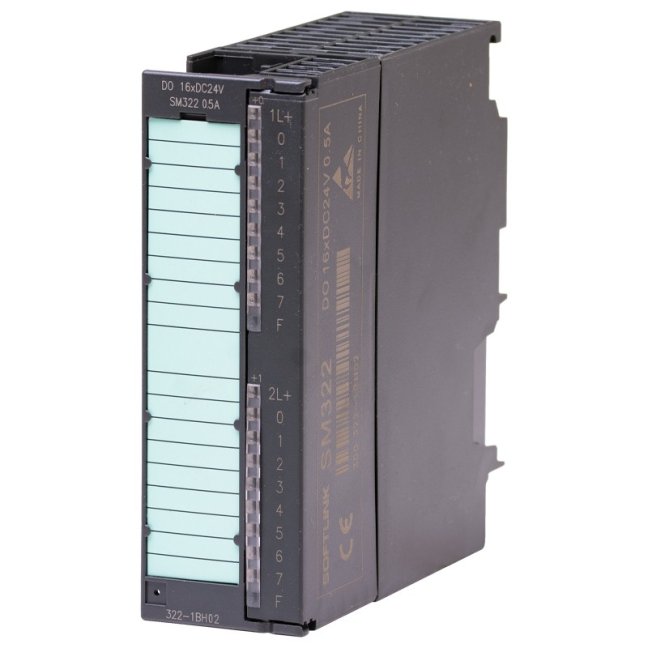 16x DO 24VDC/1A for S7-300, SM322, compatible with 6ES7322-1BH01-0AA0