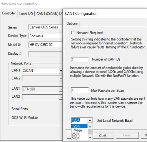 Recenze periferií Horner - snížení rychlosti