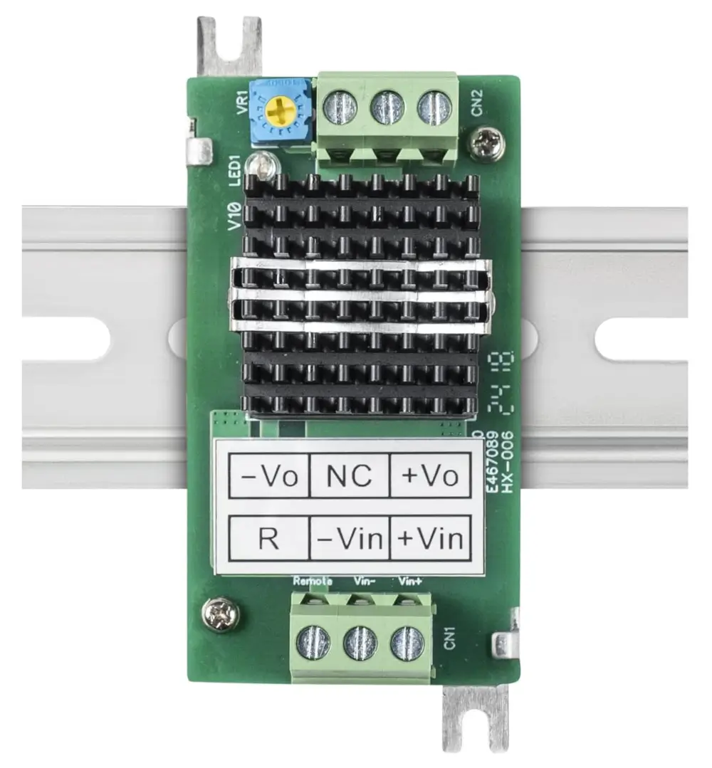 Convertidor de tensión DC/DC Bicker de 30 W (9–36 VDC → 5 VDC) – versión con potenciómetro de ajuste VR para regular la tensión de salida