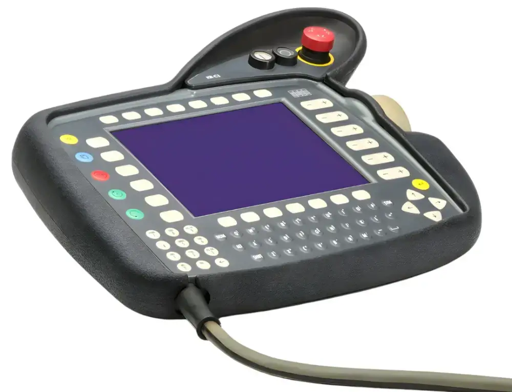 Bumper fitted to a KUKA KR C1 / KR C2 smartPAD pendant. The pendant is not included.