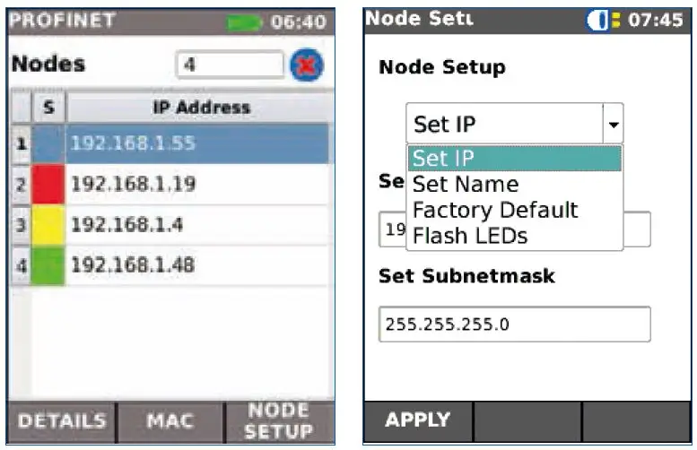 NaviTEK IE – diagnostics and configuration of PROFINET devices