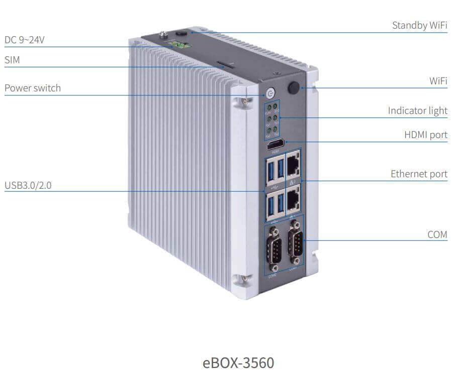 Computer E Box eBOX-3560 industrial computer NODKA | FOXON