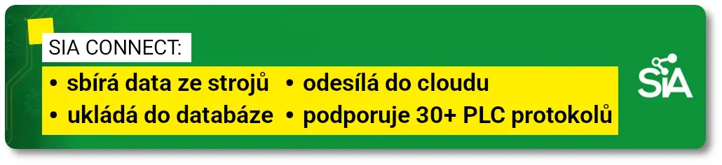 Zařízení pro přenos dat mezi PLC, databázemi a cloudem – SIA Connect HW