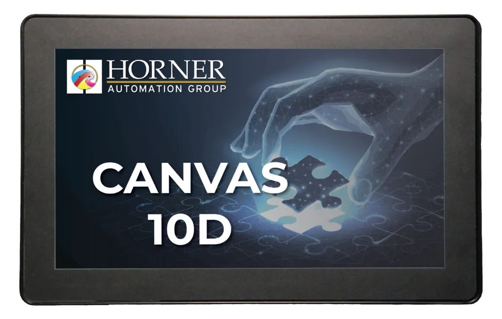HORNER CANVAS 10D PLC HMI controller with 10.1″ colour touchscreen, analog / digital inputs and outputs