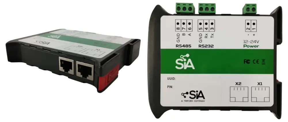 SIA Connect HW – 2x LAN ports + 1x RS232 and 1x RS485
