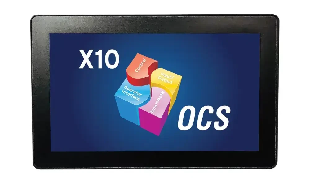 HORNER X10 PLC HMI controller with 10″ colour touchscreen, analog / digital inputs and outputs
